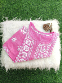 Plus Size Soft Comform Kurti - Chikankari official