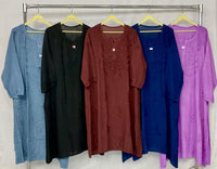Plus Size Soft Rayon Kurtis - Chikankari official