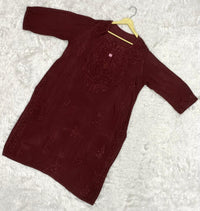 Plus Size Soft Rayon Kurtis - Chikankari official