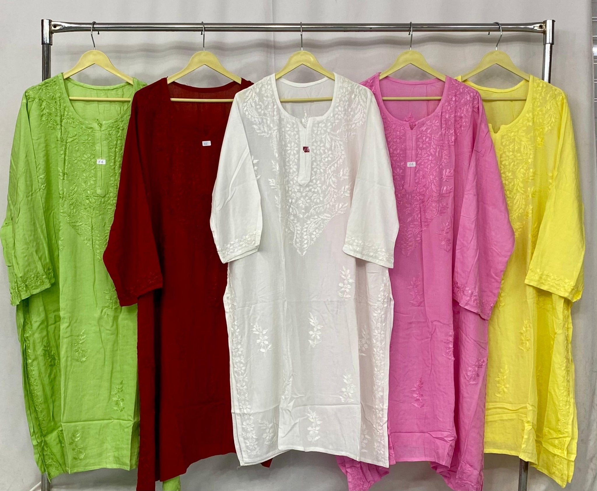 Plus Size Soft Rayon Kurtis - Chikankari official