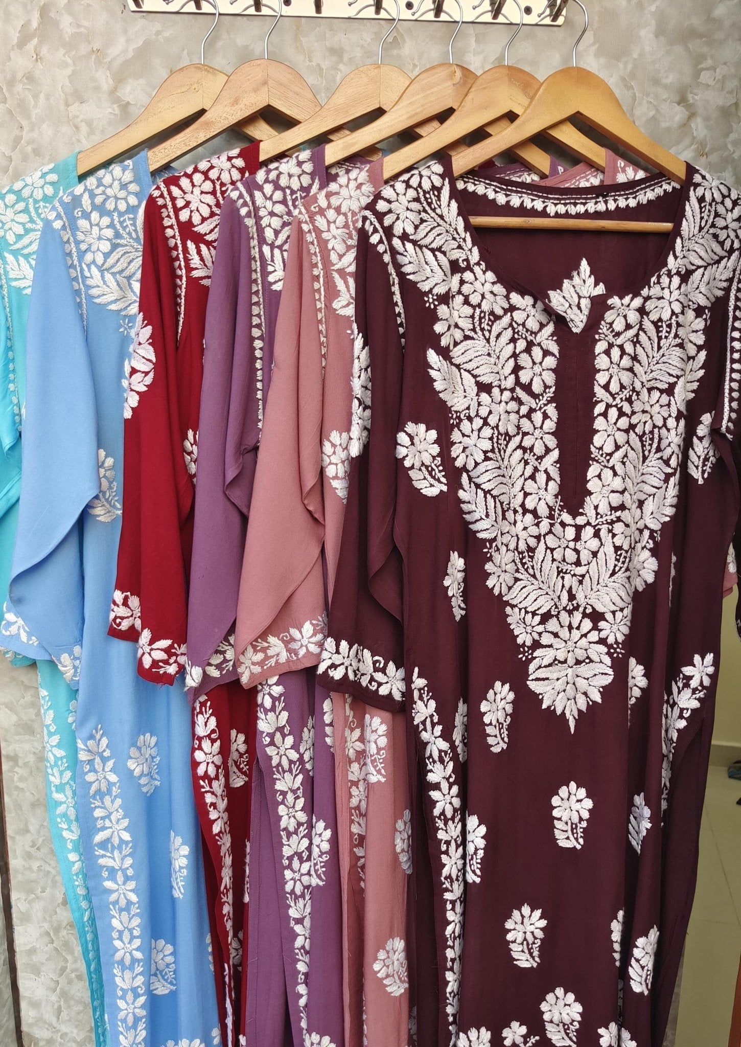 Premium 3D Modal worm Daman Kurta - Chikankari official