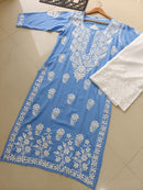 Premium 3D Modal worm Daman Kurta - Chikankari official