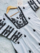premium beautiful modal bangle work kurti - Chikankari official