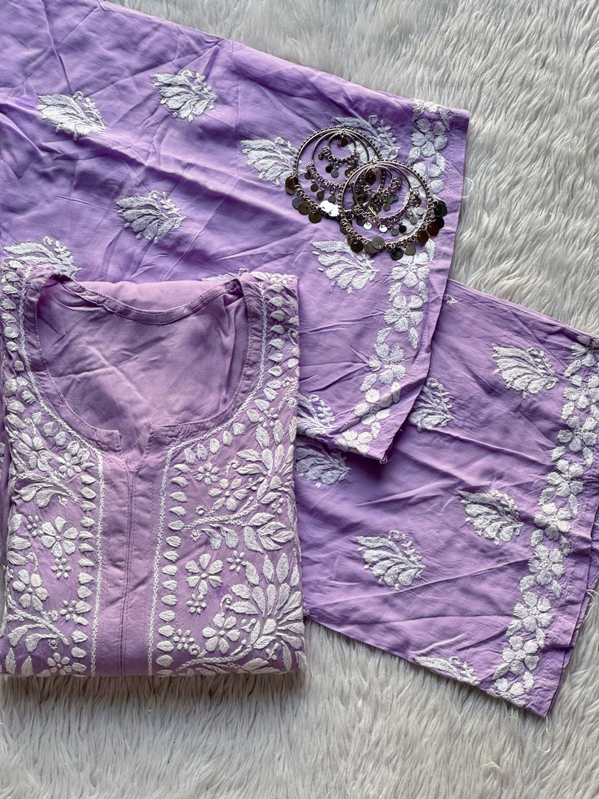 premium beautiful modal set - Chikankari official