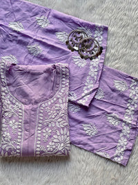 premium beautiful modal set - Chikankari official