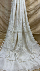 PREMIUM CHANDERI SAREE - Chikankari official