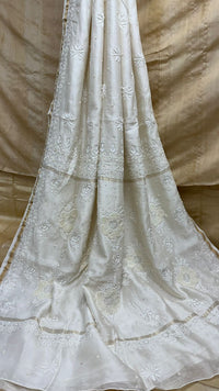 PREMIUM CHANDERI SAREE - Chikankari official