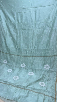 PREMIUM CHANDERI SAREE - Chikankari official