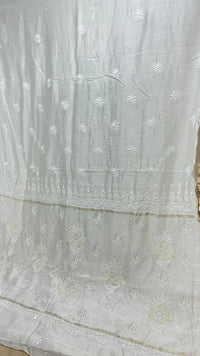 PREMIUM CHANDERI SAREE - Chikankari official