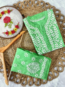Premium Cotton Short Kurti & Pant - Chikankari official