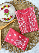 Premium Cotton Short Kurti & Pant - Chikankari official