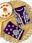 Premium Cotton Short Kurti & Pant - Chikankari official