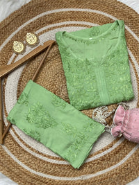 Premium Dyeable Modal Plazzo Set - Chikankari official