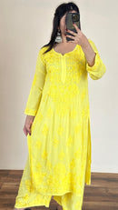Premium Dyeable Modal Plazzo Set - Chikankari official