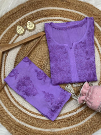 Premium Dyeable Modal Plazzo Set - Chikankari official