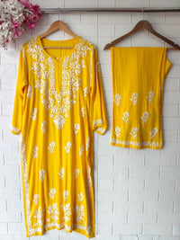 Premium fine chikankari work sets - Chikankari official