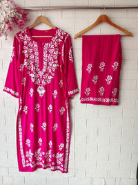 Premium fine chikankari work sets - Chikankari official