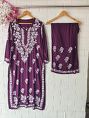Premium fine chikankari work sets - Chikankari official