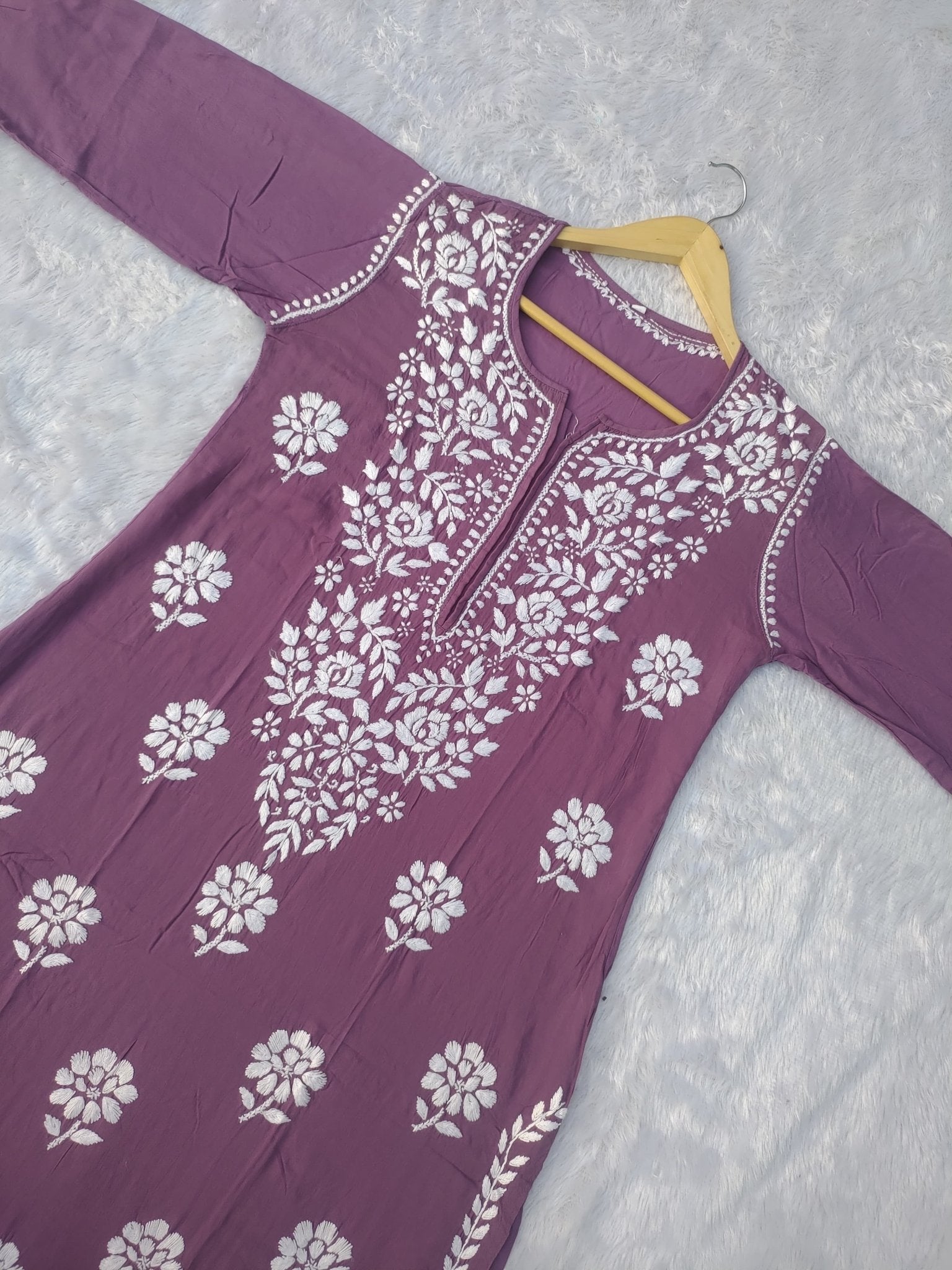 Premium heavy Work Modal kurti - Chikankari official