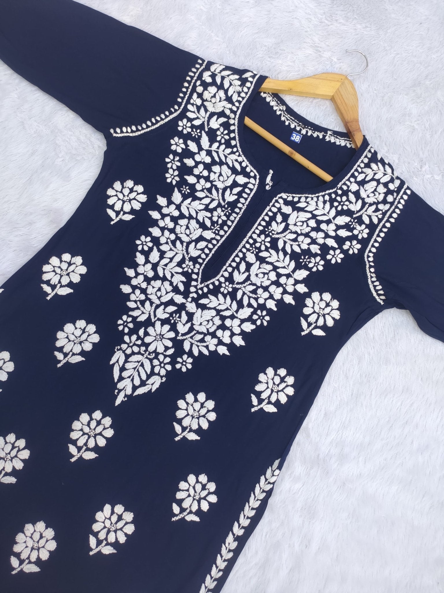 Premium heavy Work Modal kurti - Chikankari official