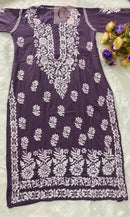 Premium Modal Cotton Heavy Work - Chikankari official