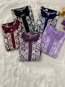 Premium Modal Cotton Heavy Work - Chikankari official