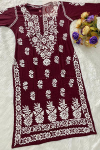 Premium Modal Cotton Heavy Work - Chikankari official