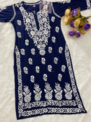 Premium Modal Cotton Heavy Work - Chikankari official