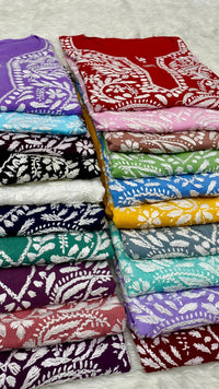 Premium Modal Cotton Short tops - Chikankari official