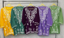 Premium Modal Cotton Short tops - Chikankari official