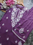 Premium Modal Crafted Chikankari set - Chikankari official
