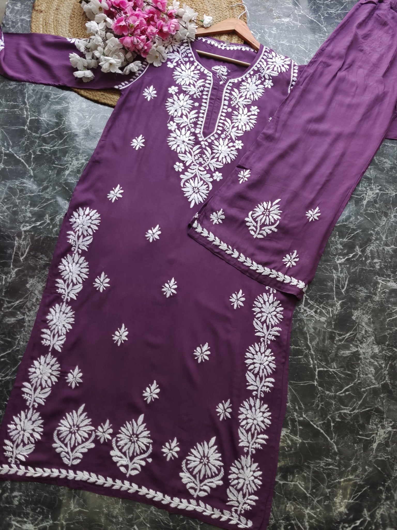 Premium Modal Crafted Chikankari set - Chikankari official