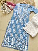 Premium modal Heavy Embroidery kurta - Chikankari official