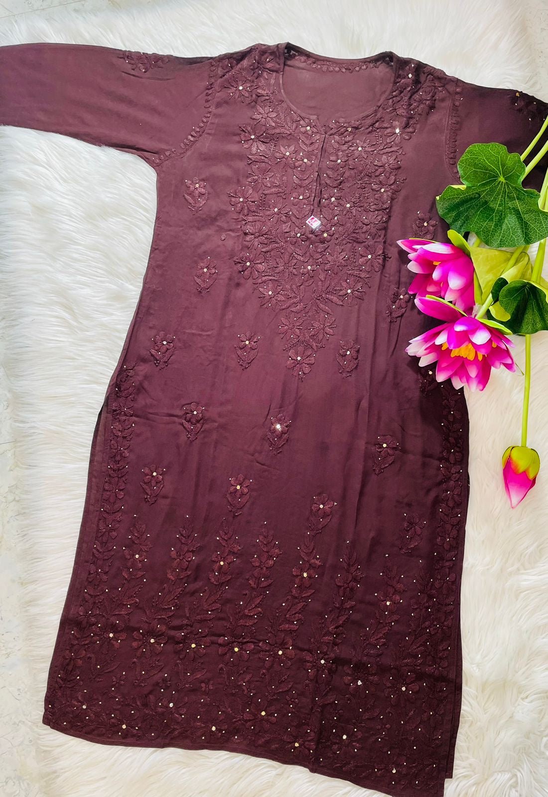 Premium Modal Heavy Muqaish Kurta