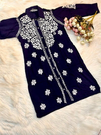 Premium Modal Shirt And Pant - Chikankari official