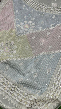 PREMIUM ORGANZA SAREE - Chikankari official