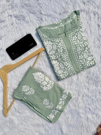 Premium Rayon Co ord Heavy set - Chikankari official
