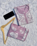 Premium Rayon Co ord Heavy set - Chikankari official