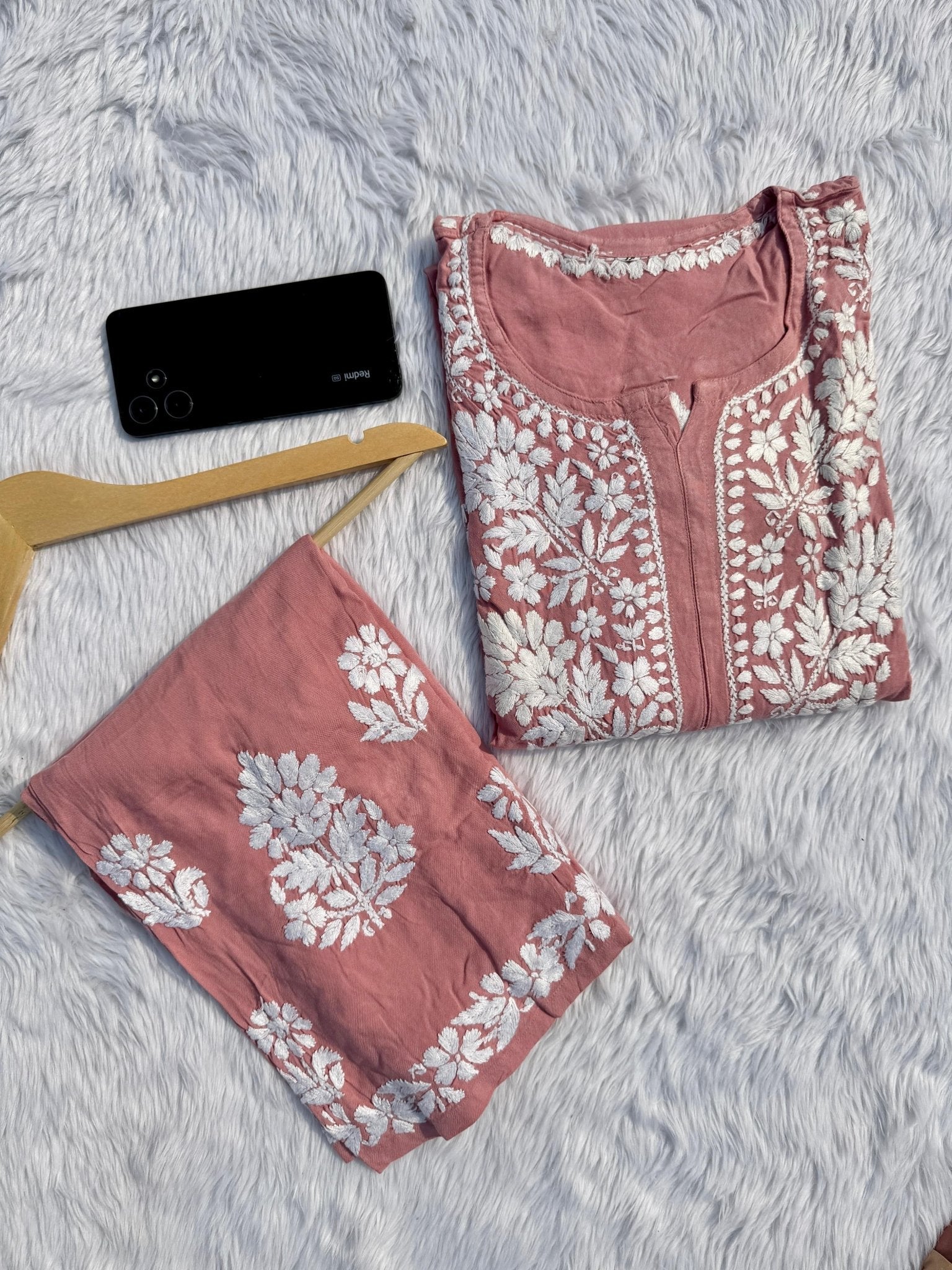 Premium Rayon Co ord Heavy set - Chikankari official
