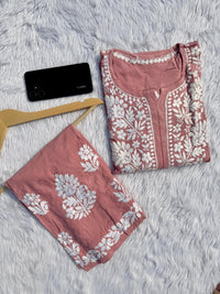 Premium Rayon Co ord Heavy set - Chikankari official