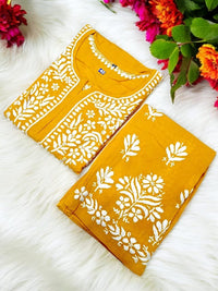 Premium Rayon Co - Ord Kurta Plazzo Set - Chikankari official