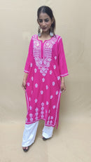 Premium Rayon Kurti Fabric - Chikankari official