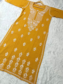 Premium Rayon Kurti Fabric - Chikankari official