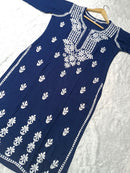 Premium Rayon Kurti Fabric - Chikankari official
