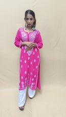Premium Rayon Kurti Fabric - Chikankari official