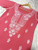Premium Rayon Kurti Fabric - Chikankari official