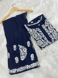Premium Rayon Set With Fine soft Touch work - Chikankari official