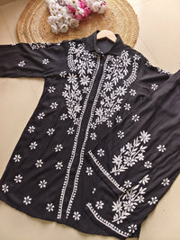 Premium Rayon Shirt Pant Co ord Sets - Chikankari official