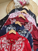 Premium Rayon Shirt Pant Co ord Sets - Chikankari official