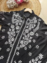 Premium Rayon Shirt Pant Co ord Sets - Chikankari official